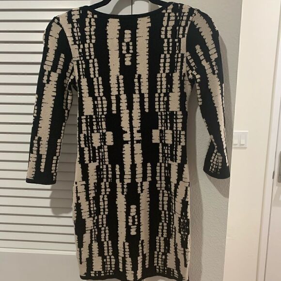 Forever 21 Black Cream Knit sweater Cocktail Dress - Picture 1 of 3